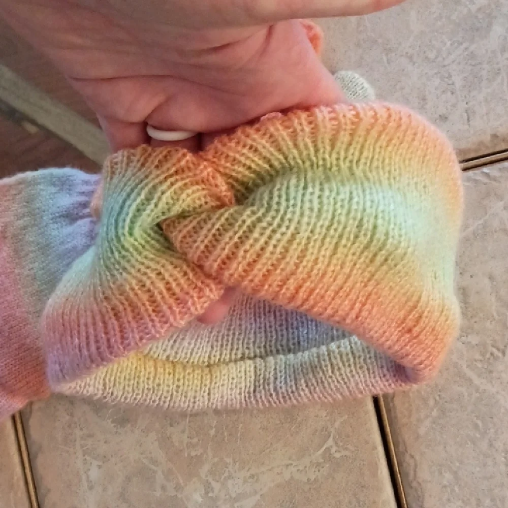 Falls Creek Kids Rainbow Mittens and Headband Set